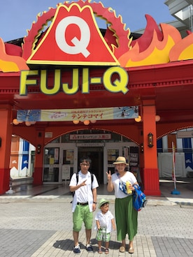 「アイテム（ボディバッグ/ウエストポーチ、ブルー系）」を使った、☁︎•ꇵ͒•`s☺︎+sa*॰¨̮さん（レディース・153cm）の夏コーディネート