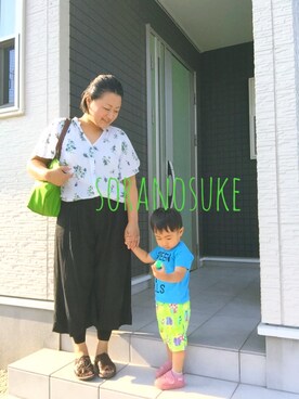 「BIT'Z（ビッツ）のアイテム（パンツ）」を使った、☁︎•ꇵ͒•`s☺︎+sa*॰¨̮さん（レディース・153cm）の夏コーディネート