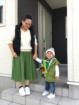 「アイテム（ピアス（両耳用））」を使った、☁︎•ꇵ͒•`s☺︎+sa*॰¨̮さん（レディース・153cm・30代）の冬コーディネート
