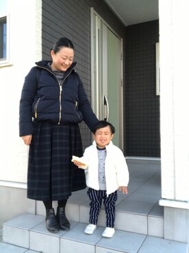 「アイテム（ピアス（両耳用））」を使った、☁︎•ꇵ͒•`s☺︎+sa*॰¨̮さん（レディース・153cm・30代）の冬コーディネート
