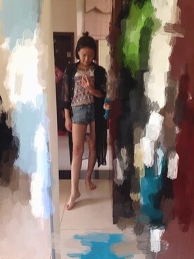 「NOのアイテム（その他）」を使った、二水さん（レディース・151cm）の春コーディネート