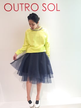 「アイテム（スウェット、その他）」を使った、uca.さん（レディース・163cm）の冬コーディネート