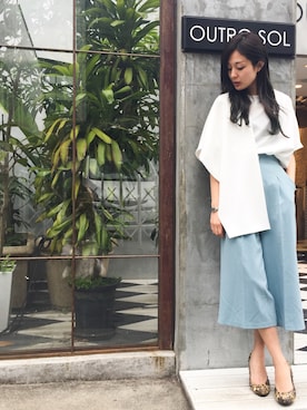 「アイテム（シャツ/ブラウス）」を使った、uca.さん（レディース・163cm）の春コーディネート