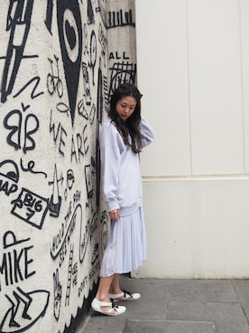 「アイテム（ワンピース/ドレス）」を使った、uca.さん（レディース・163cm）の春コーディネート