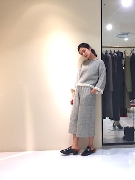 「No6（ナンバーシックス）のアイテム」を使った、uca.さん（レディース・163cm）の冬コーディネート