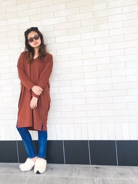 「OSMOSIS（オズモーシス）のアイテム（シューズ）」を使った、uca.さん（レディース・163cm）の秋コーディネート