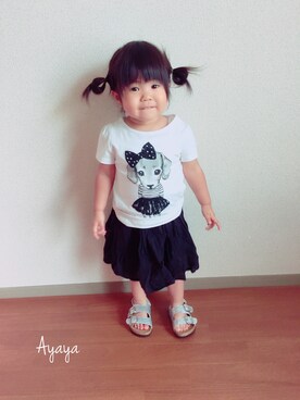 あややさん（キッズ・80cm）の夏コーディネート