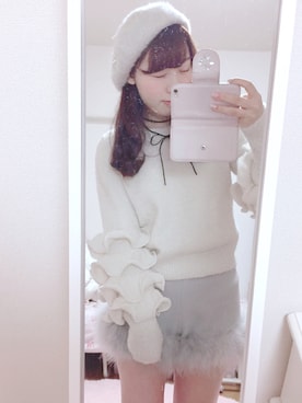 「MISCH MASCH（ミッシュマッシュ）のアイテム（ハンチング/ベレー帽）」を使った、あかねちゃんꪔ̤̮さん（レディース・155cm）の秋コーディネート