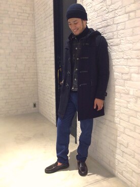 「ジージャン」｜「アイテム（ダッフルコート）」を使った、Daiki.Hさん（メンズ・183cm）の秋コーディネート