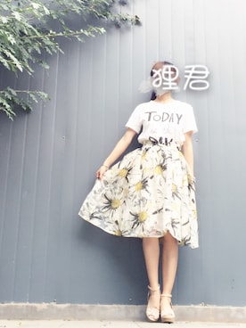 カラ山狸君さん（レディース・160cm）の夏コーディネート