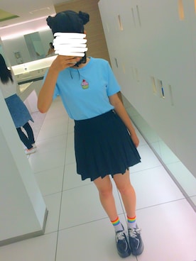 「PECOGIRL」｜なづたさん（レディース・155cm）の夏コーディネート