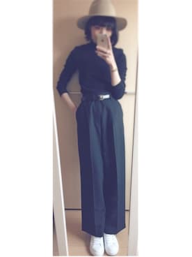 「Another Edition」｜「アイテム（スラックス）」を使った、mai.さん（レディース・164cm）の春コーディネート