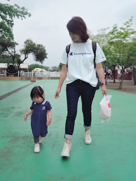 「アイテム（腕時計）」を使った、しづくさん（キッズ・80cm）の夏コーディネート