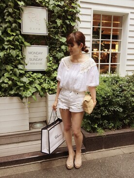 Hitomi Kitadaさん（レディース・160cm）の夏コーディネート