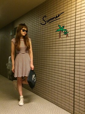 Hitomi Kitadaさん(レディース・160cm)の夏コーディネート