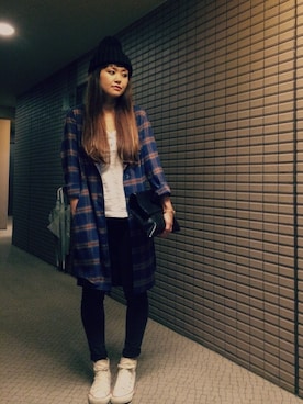 Hitomi Kitadaさん（レディース・160cm）の秋コーディネート