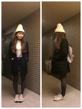 Hitomi Kitadaさん（レディース・161cm）の冬コーディネート