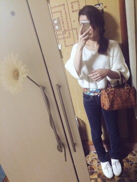 「Seventeen（セブンティーン）のアイテム」を使った、mina.minさん（レディース・154cm）の春コーディネート