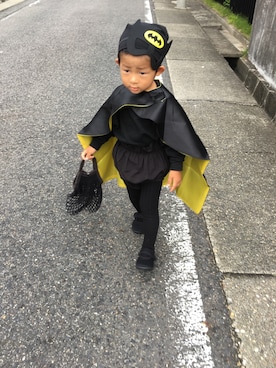 「halloween」｜「アイテム（スウェット）」を使った、ko_kuさん（キッズ・90cm）の秋コーディネート