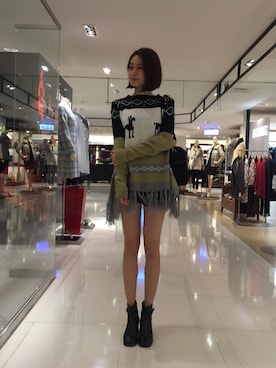 「funco」｜Taylor Maさん（レディース・163cm）の冬コーディネート