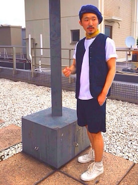 「WORK NOT WORK URBAN RESEARCH（ワークノットワークアーバンリサーチ）のアイテム」を使った、YutaYanagihoriさん（メンズ・164cm）の夏コーディネート