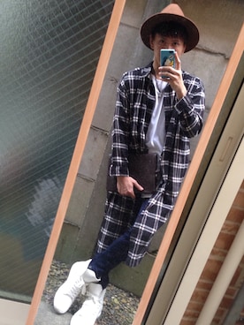 「FOREVER 21（フォーエバー トゥエンティーワン）のアイテム（スニーカー）」を使った、kishinさん（メンズ・168cm）の秋コーディネート