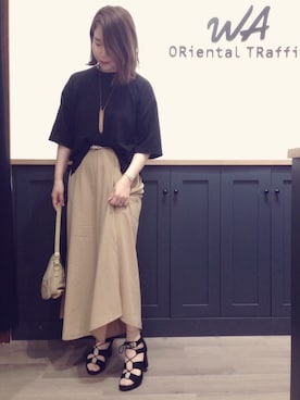 「フリンジバッグ」｜WA ORientalTRaffic mozoワンダーシティ店さん（レディース・160cm）の春コーディネート