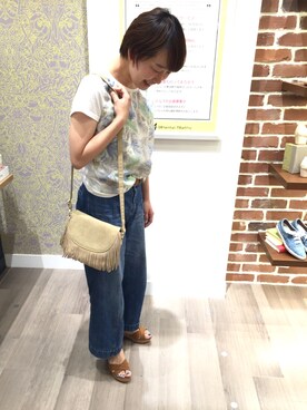 「クロスサンダル」｜WA ORientalTRaffic mozoワンダーシティ店さん（レディース・160cm）の夏コーディネート