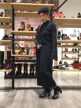 「アイテム（ブーティ、グレー系）」を使った、WA ORientalTRaffic mozoワンダーシティ店さん（レディース・160cm）の秋コーディネート
