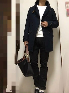 「SHIPS JET BLUE（シップスジェットブルー）のアイテム（トレンチコート）」を使った、MSKさん（メンズ・173cm）の秋コーディネート