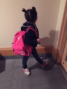 「こども ビームス（コドモビームス）のアイテム（パーカー）」を使った、ゆいさん（キッズ・110cm）の冬コーディネート