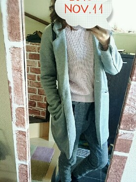 「ピンクニット」｜ERさん（レディース・161cm）の秋コーディネート