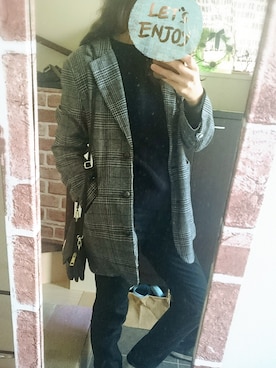 「アベイル」｜「アイテム（チェスターコート）」を使った、ERさん（レディース・161cm）の冬コーディネート