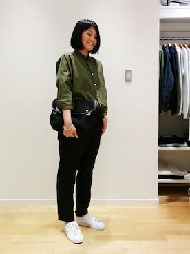 kitchen&garden新丸ビル店スタッフさん（レディース・165cm）の夏コーディネート