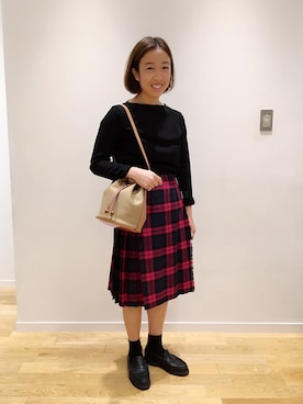 kitchen&garden新丸ビル店スタッフさん（レディース・160cm）の夏コーディネート