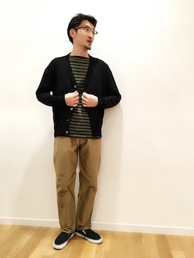 kitchen&garden新丸ビル店スタッフさん（メンズ・175cm）の秋コーディネート