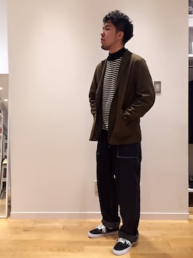 kitchen&garden新丸ビル店スタッフさん（メンズ・180cm）の秋コーディネート
