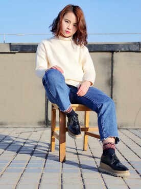 「天台」｜highfasion的摄影师さん（レディース・160cm）の冬コーディネート