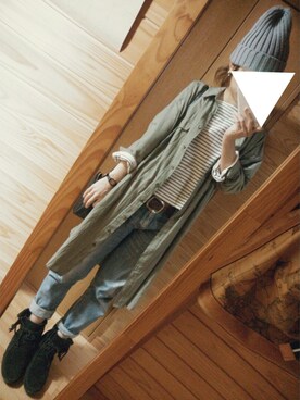 グリーンさん（レディース・160cm）の秋コーディネート