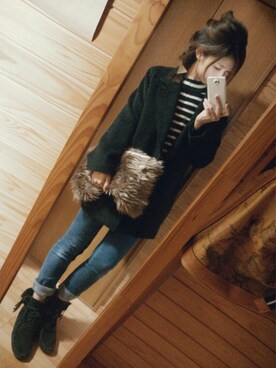 グリーンさん（レディース・160cm）の秋コーディネート