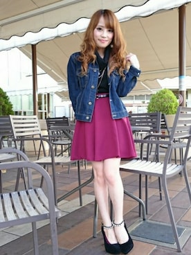 「キュロットパンツ」｜「アイテム（ジャケット/アウター）」を使った、INGNI（イング）さん（レディース・148cm）の秋コーディネート
