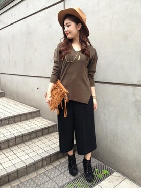 INGNI（イング）さん（レディース・155cm）の秋コーディネート