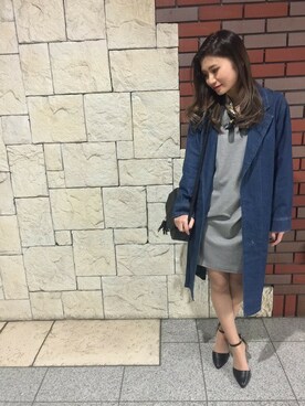 「INGNI（イング）の【5/10ヒルナンデスご紹介商品】チェーン柄/スカーフ-2016ＳＳ-（バンダナ/スカーフ）」を使った、INGNI（イング）さん（レディース・157cm）の春コーディネート