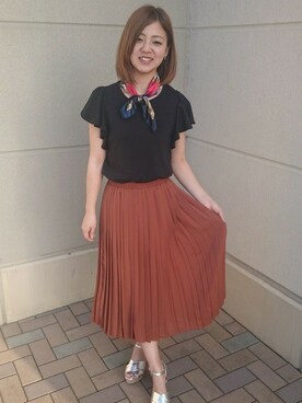 「袖フリル」｜「アイテム（財布/小物）」を使った、INGNI（イング）さん（レディース・151cm）の春コーディネート