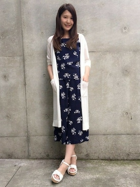 「INGNI（イング）のアイテム（つなぎ/オールインワン）」を使った、INGNI（イング）さん（レディース・160cm）の夏コーディネート
