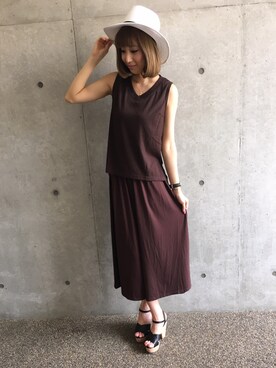 「INGNI（イング）のアイテム（つなぎ/オールインワン）」を使った、INGNI（イング）さん（レディース・164cm）の夏コーディネート