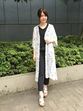 「INGNI（イング）のアイテム（つなぎ/オールインワン）」を使った、INGNI（イング）さん（レディース・160cm）の夏コーディネート