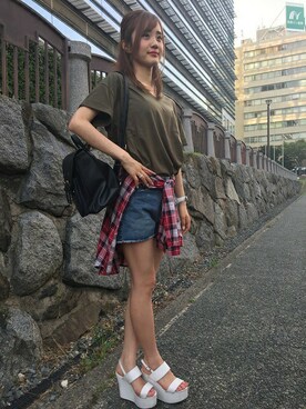 INGNI（イング）さん（レディース・153cm）の夏コーディネート
