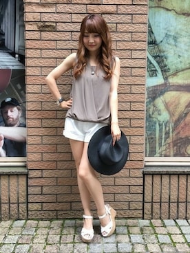 INGNI（イング）さん（レディース・151cm）の夏コーディネート