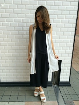 「INGNI（イング）のアイテム（つなぎ/オールインワン）」を使った、INGNI（イング）さん（レディース・160cm）の夏コーディネート